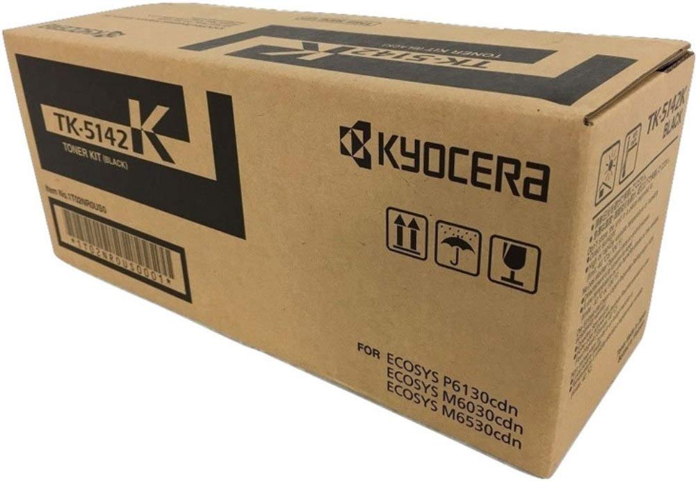 Triplenet Pricing 1T02NR0US0 Model TK-5142K Black Toner Cartridge for use ECOSYS P6130cdn, M6030cdn and M6530cdn Laser Printers; Up to 7000 Pages Yield at 5% Average Coverage TK5142K