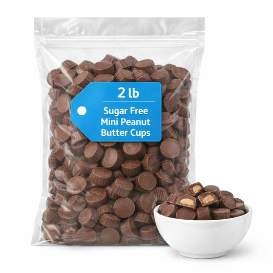 Barry Sugar Free Mini Milk Chocolate Peanut Butter Cups 2 lb