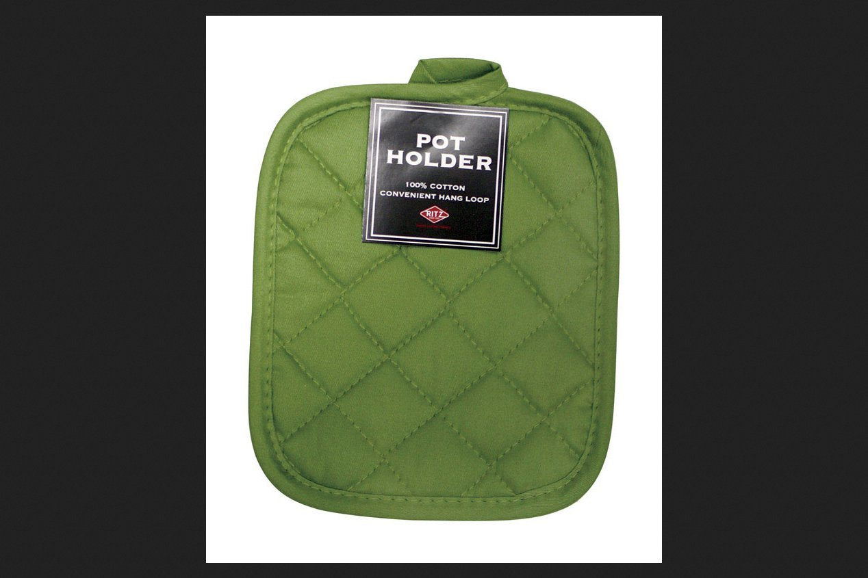 RITZ Pot Holder Solid Cactus 100% Cotton