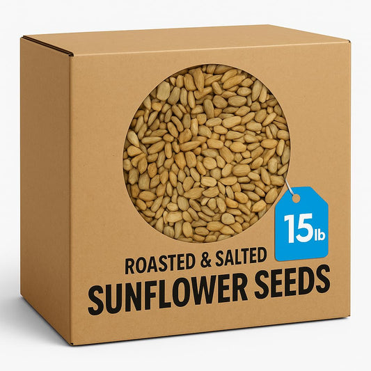 Sunflower Seeds Roasted and Salted, 1 Pound Bag, Sunflower Seeds No Shell, 16 Ounce Bulk Bag