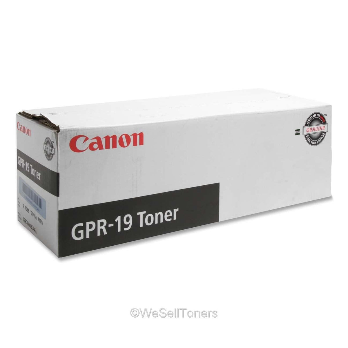 Canon GPR-19 0387B003AA ImageRunner7086 7095 7095P 7105 Laser Toner Cartridge (Black) in Retail Packaging