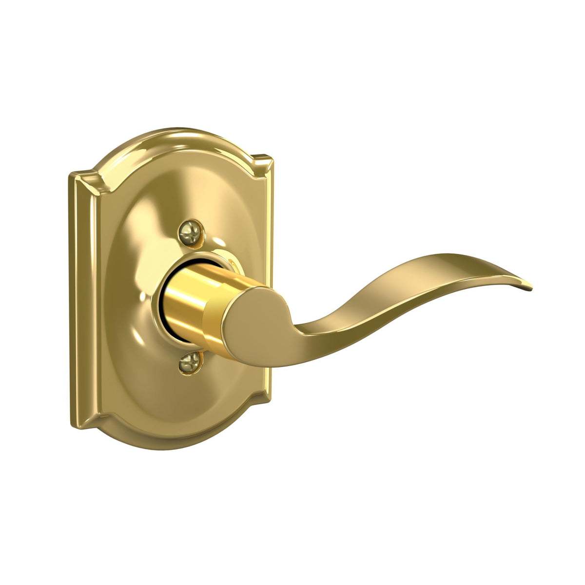 Schlage Accent Century Lever F170ACC605CAMRH Polished Brass