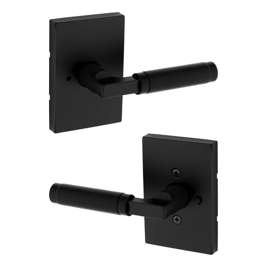 Kwikset Prava Interior Privacy Door Lever Matte Black