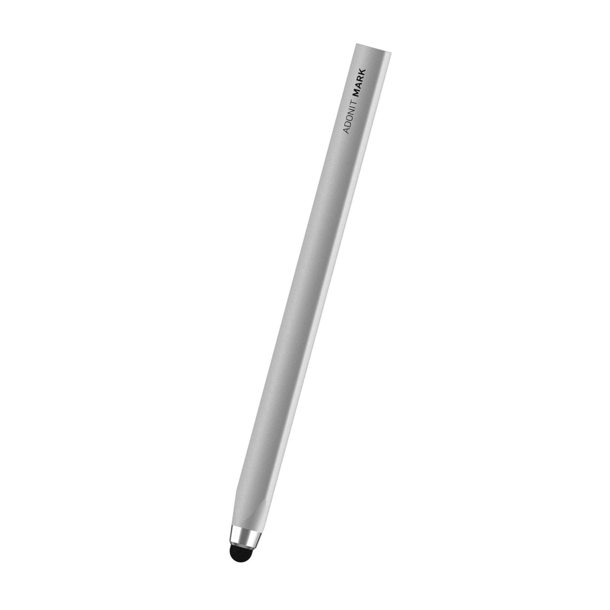 Adonit Mark (Silver) Aluminum Stylus Pens for Capacitive Touch Screen Tablets/Cell Phones (iPad, iPad Air, iPad mini, iPhone, Kindle and All Android Devices)