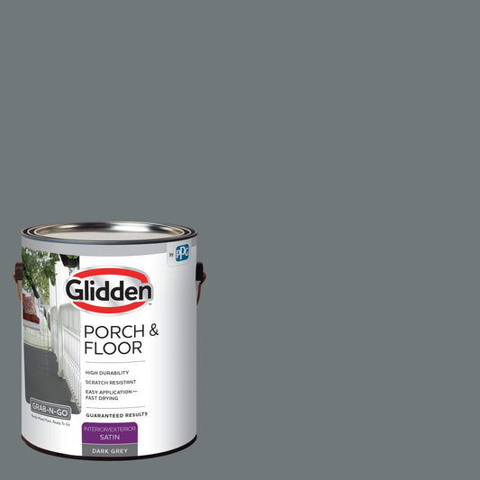 Glidden Porch & Floor Paint 1 Gallon Satin Dark Gray