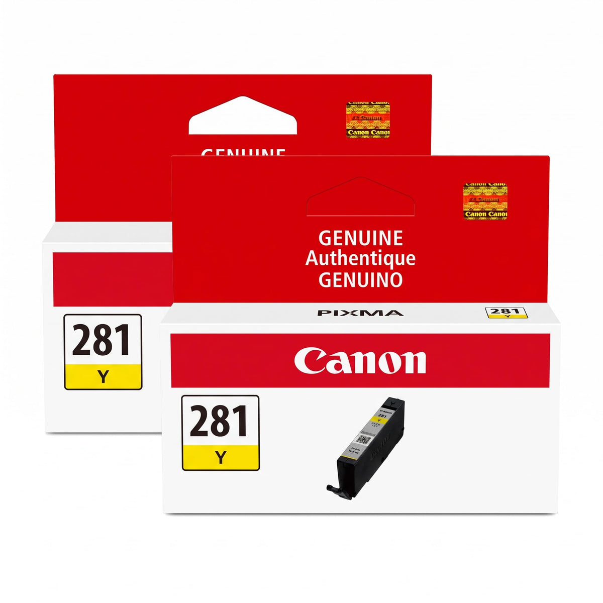 Canon CLI-281 Yellow Ink Tank Compatible With TR8520, TR7520, TS9120, TS8120, TS6120 Series, TS9521C, TS9520, TS8220, TS6220 (Pack of 2)