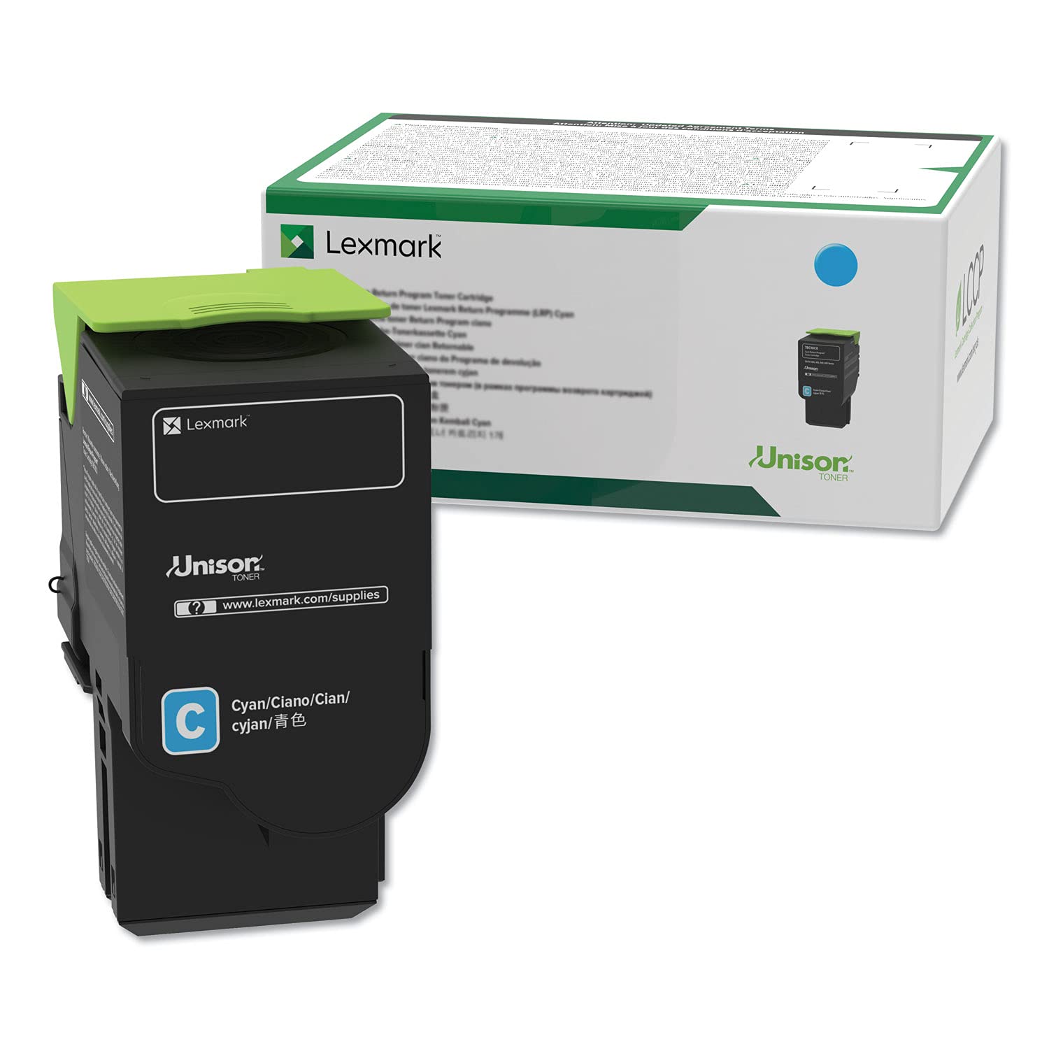 Lexmark Genuine OEM C231HC0  High Yield Cyan Return Program Toner Cartridge (2.3K YLD)