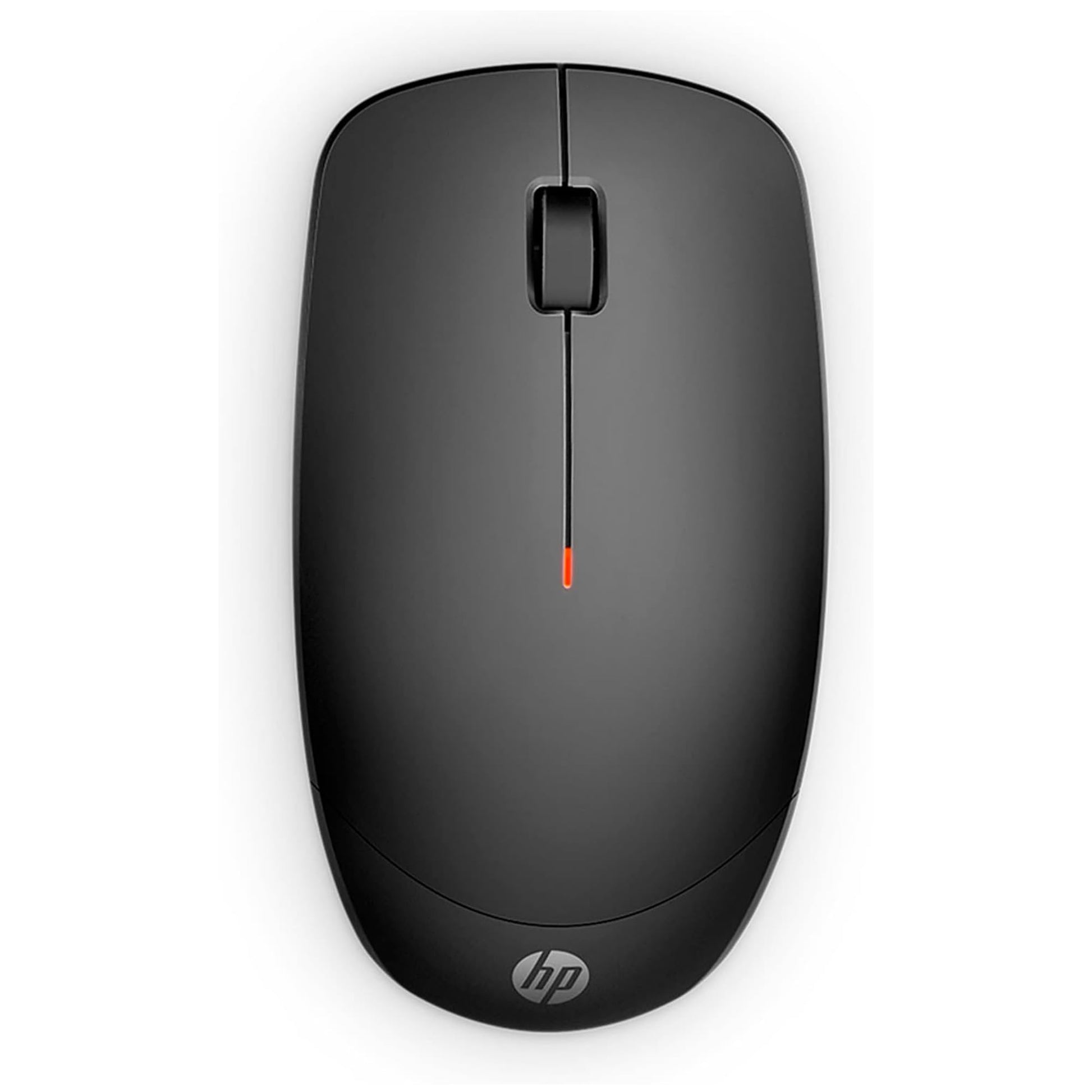 HP 235 Slim Wireless Mouse - Optical - Wireless - Radio Frequency - 2.40 GHz - Jack Black - USB Type A - 1600 dpi - Scroll Ball - 3 Button(s) - Symmetrical - 1