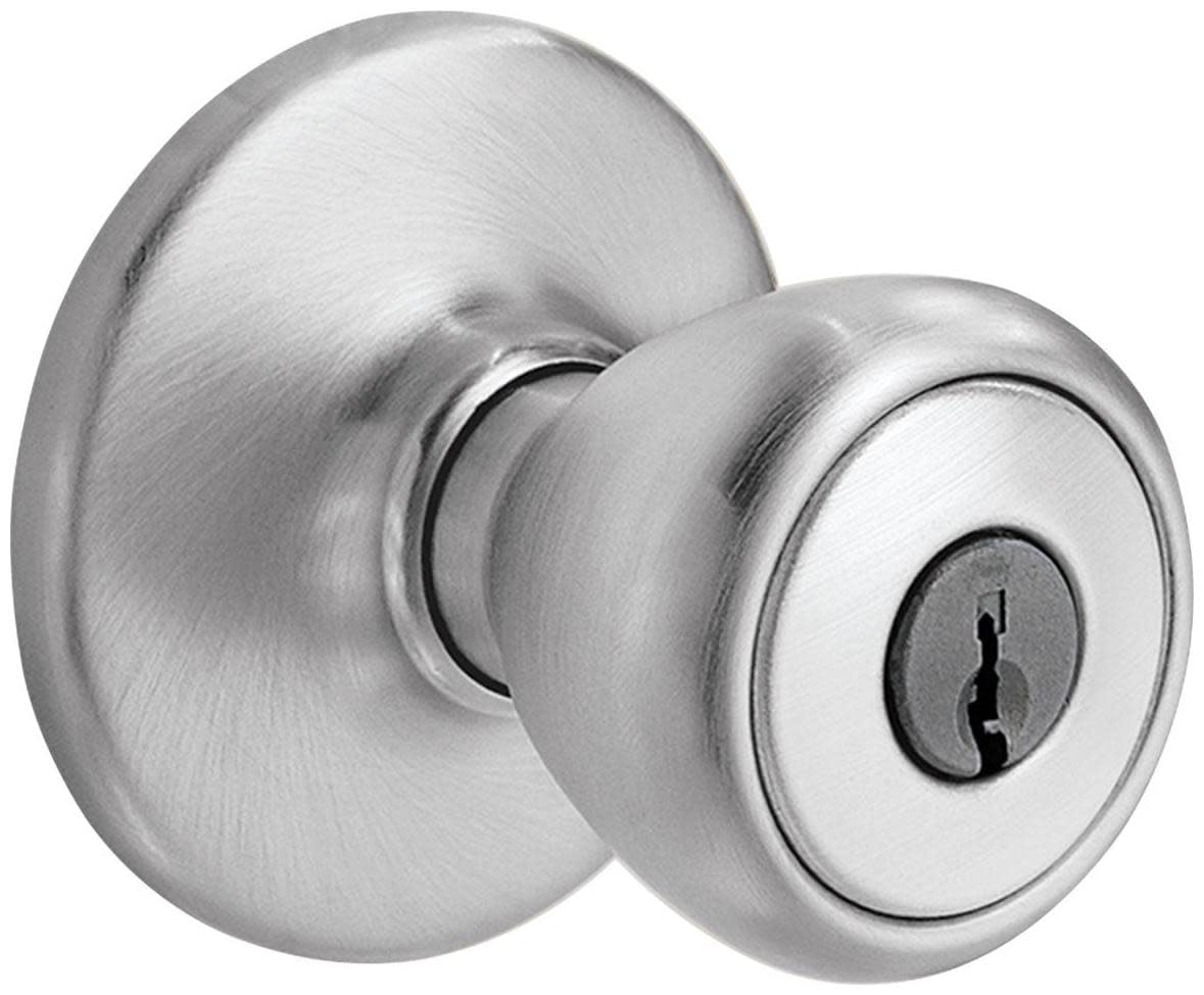 Kwikset 400T Tylo Keyed Entry Door Knobset Satin Chrome