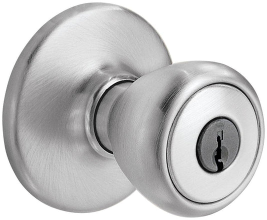 Kwikset 400T Tylo Keyed Entry Door Knobset Satin Chrome