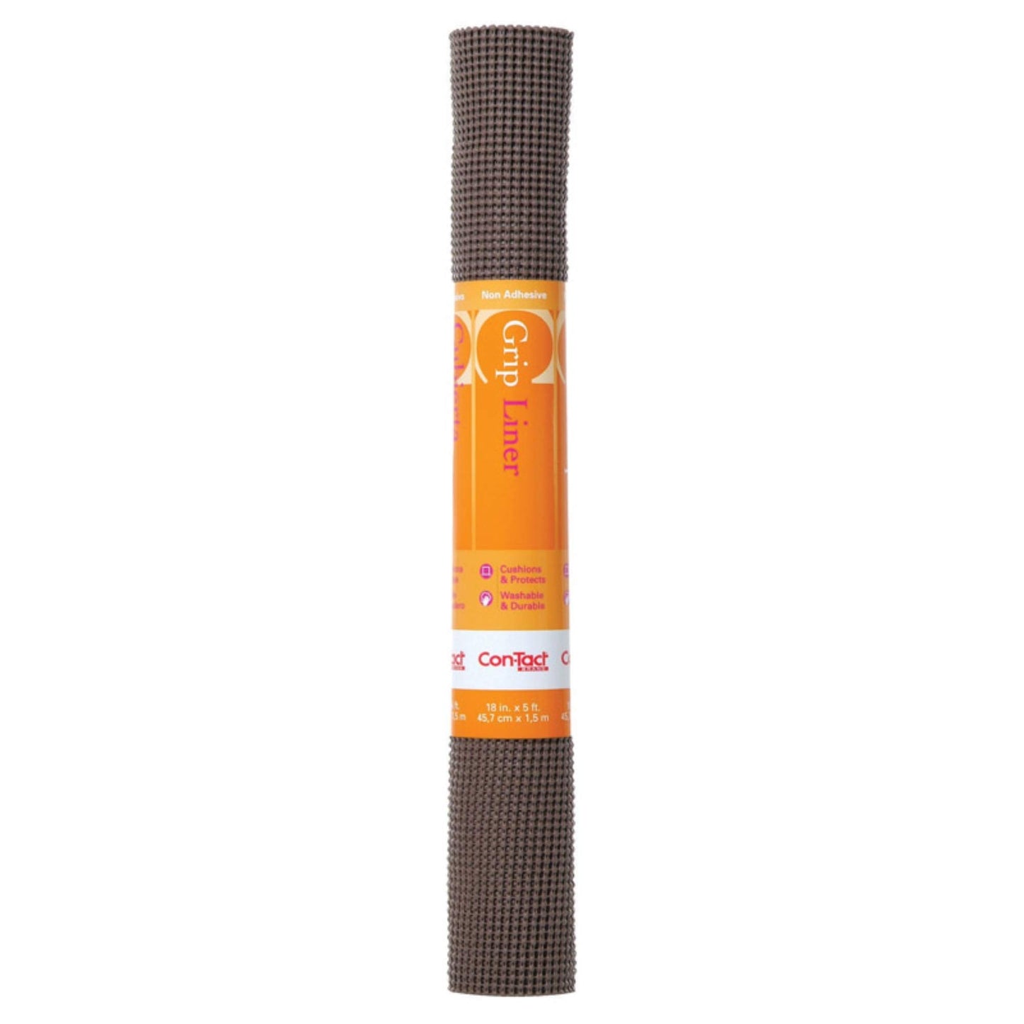 Con-Tact Brand Beaded Grip Adhesive Non-Slip, 18-Inches by 5-Feet, Chocolate Shelf and Drawer Liner, x 5' (05F-C7K1B-06)