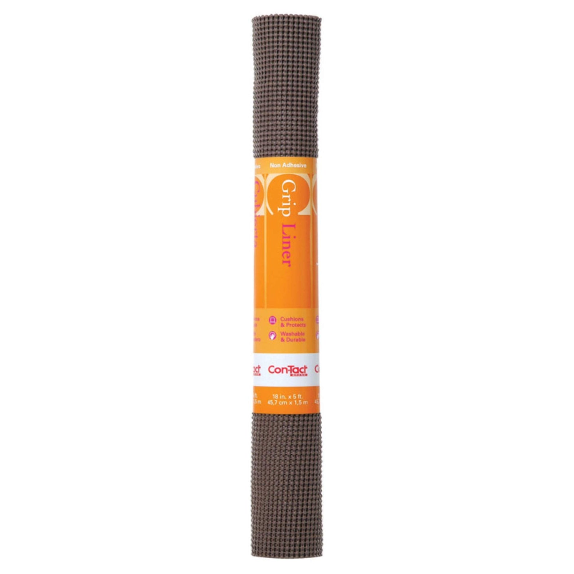 Con-Tact Brand Beaded Grip Adhesive Non-Slip, 18-Inches by 5-Feet, Chocolate Shelf and Drawer Liner, x 5' (05F-C7K1B-06)