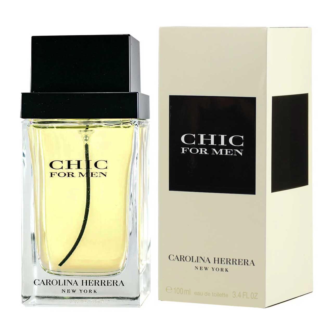 Carolina Herrera Chic Eau De Toilette Spray 3.4 Oz / 100 Ml for Men