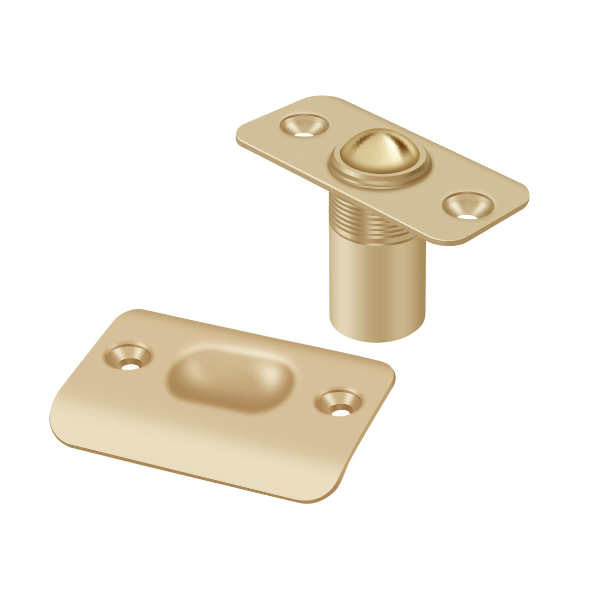 Deltana BC218R Ball Cabinet Catch 2-1/8" Brushed Brass