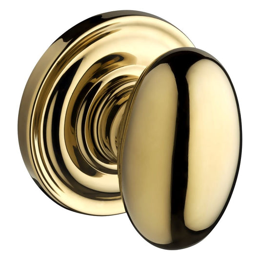 Baldwin Reserve 9BR3520-021 Traditional Ellipse Passage Knob in Polished Brass