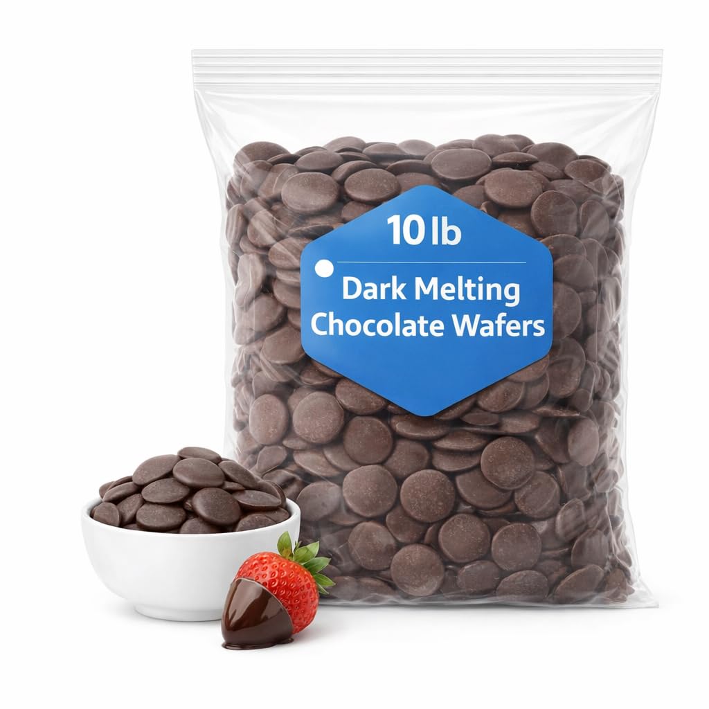 Merckens Dark Melting Chocolate Wafers 10 lb