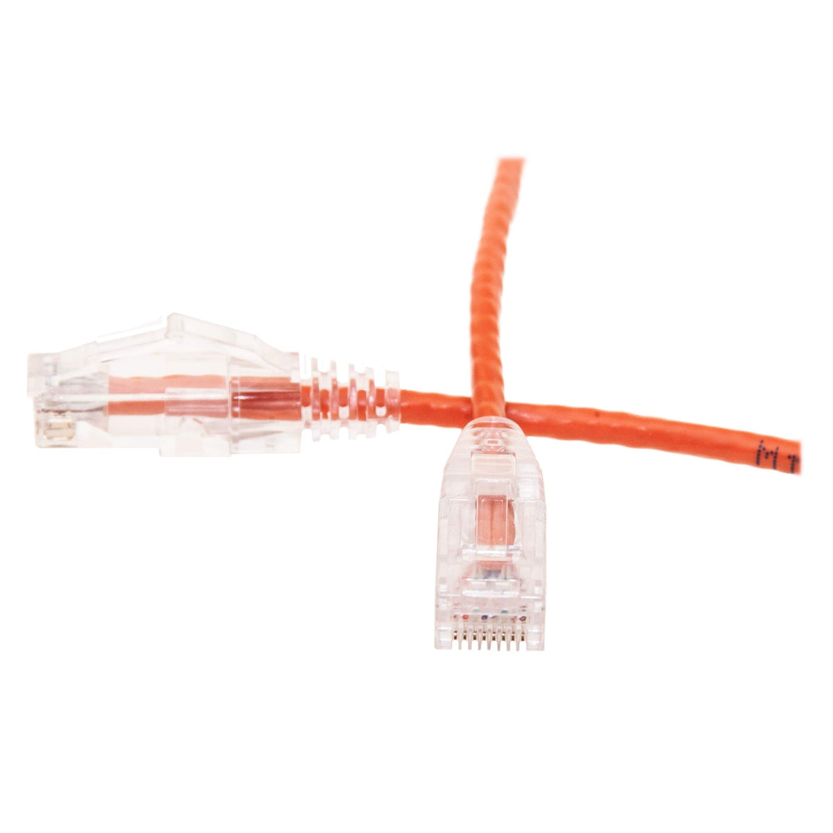 CableWholesale Cat6 Orange Slim Ethernet Cable 25ft