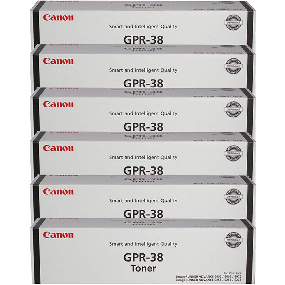 Canon GPR-38 Black Toner 6-Pack 3766B003AA