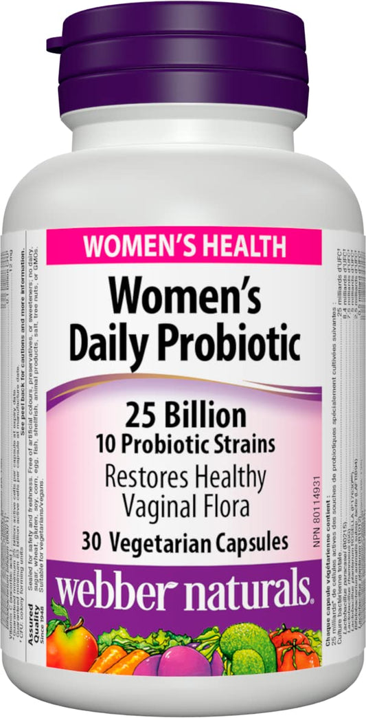 Webber Naturals Women's Daily Probiotic 25 Billion