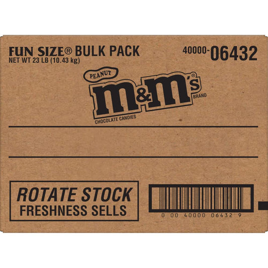 M&M'S Peanut Chocolate Candy 368 oz Bulk Box
