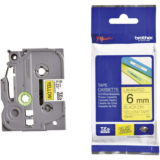 Brother TZe-611 Label Tape 6mm x 8m