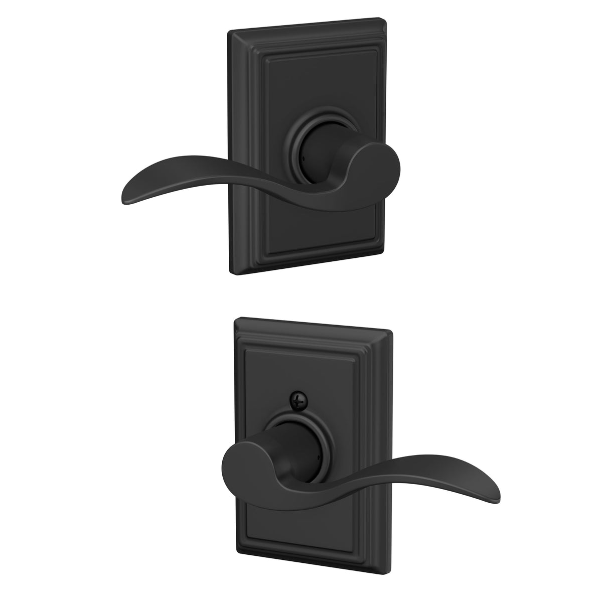 Schlage F10 ACC 622 ADD Accent Door Lever, Matte Black