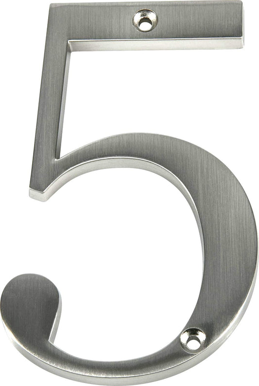 Hillman Distinctions House Number 5 Nickel 4"