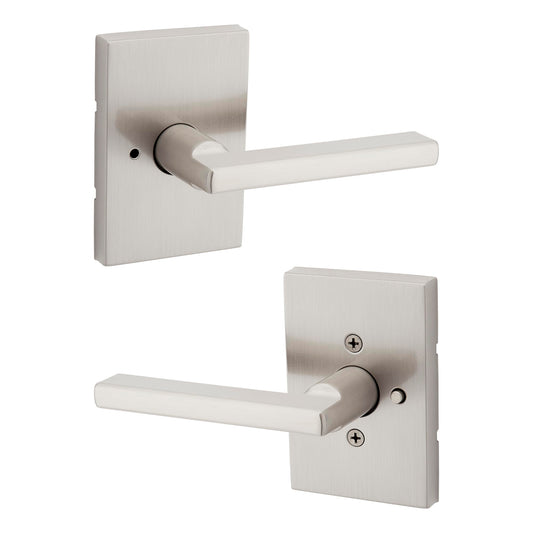 Kwikset Halifax Interior Privacy Door Lever Satin Nickel