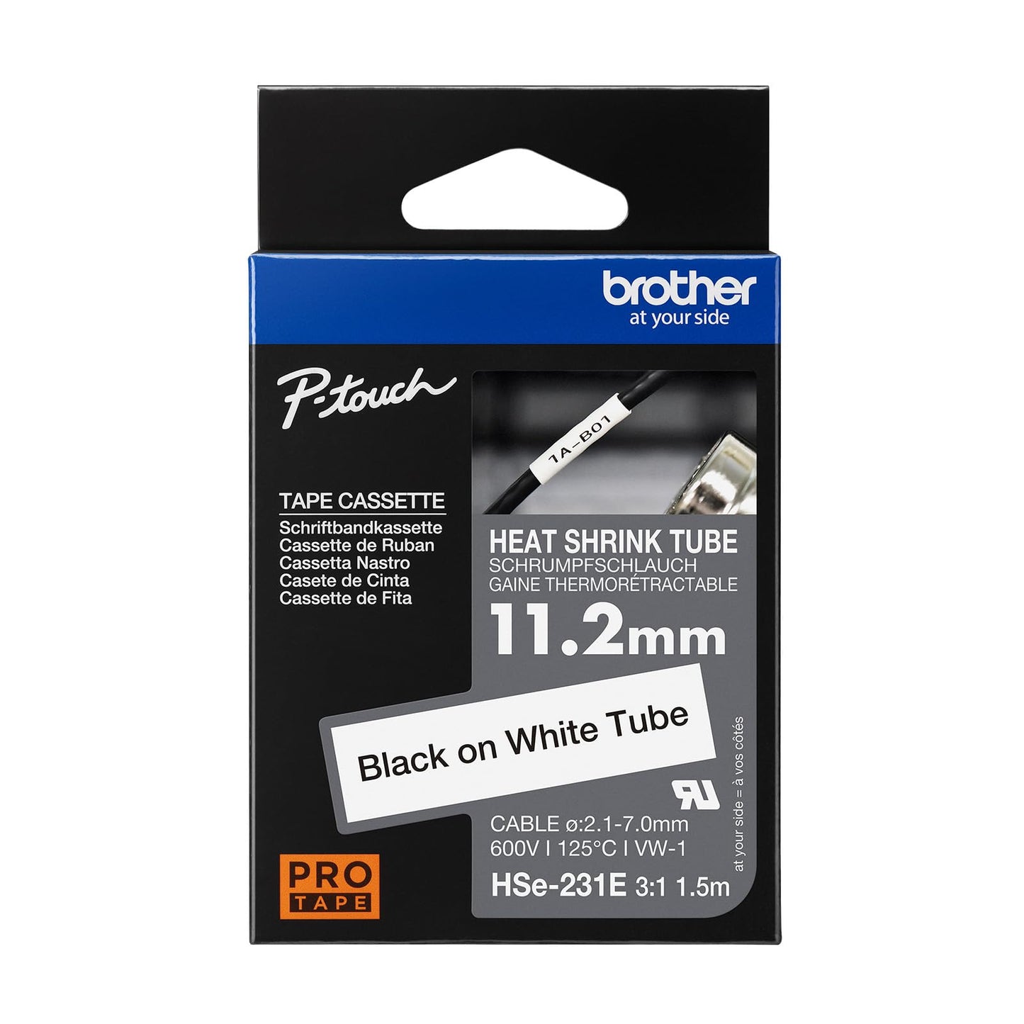 Brother HSE231E Heat Shrink Tube, 1.5m