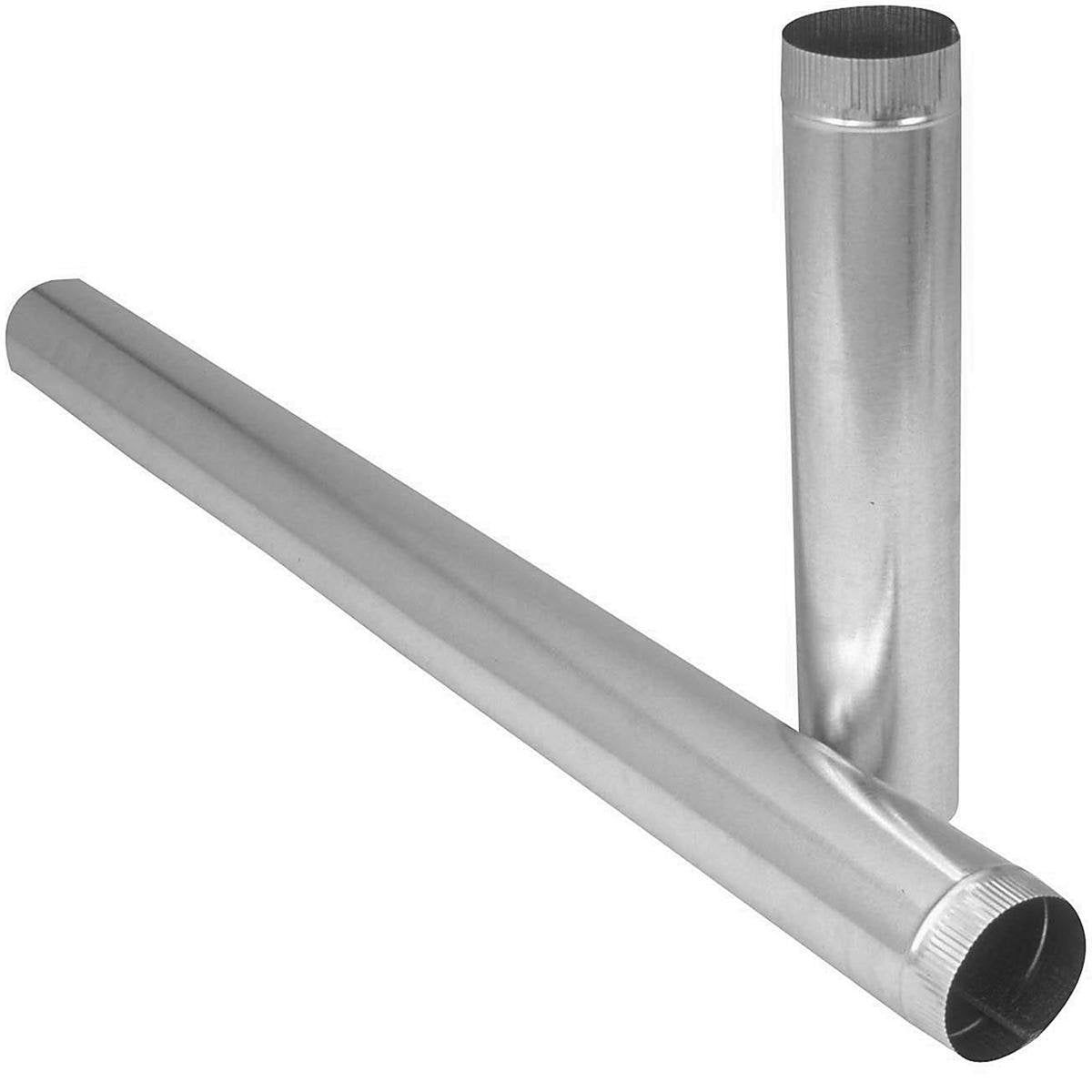 Imperial Manufacturing Pipe 9" Dia. X 24" Galvanized 26 Ga Steel