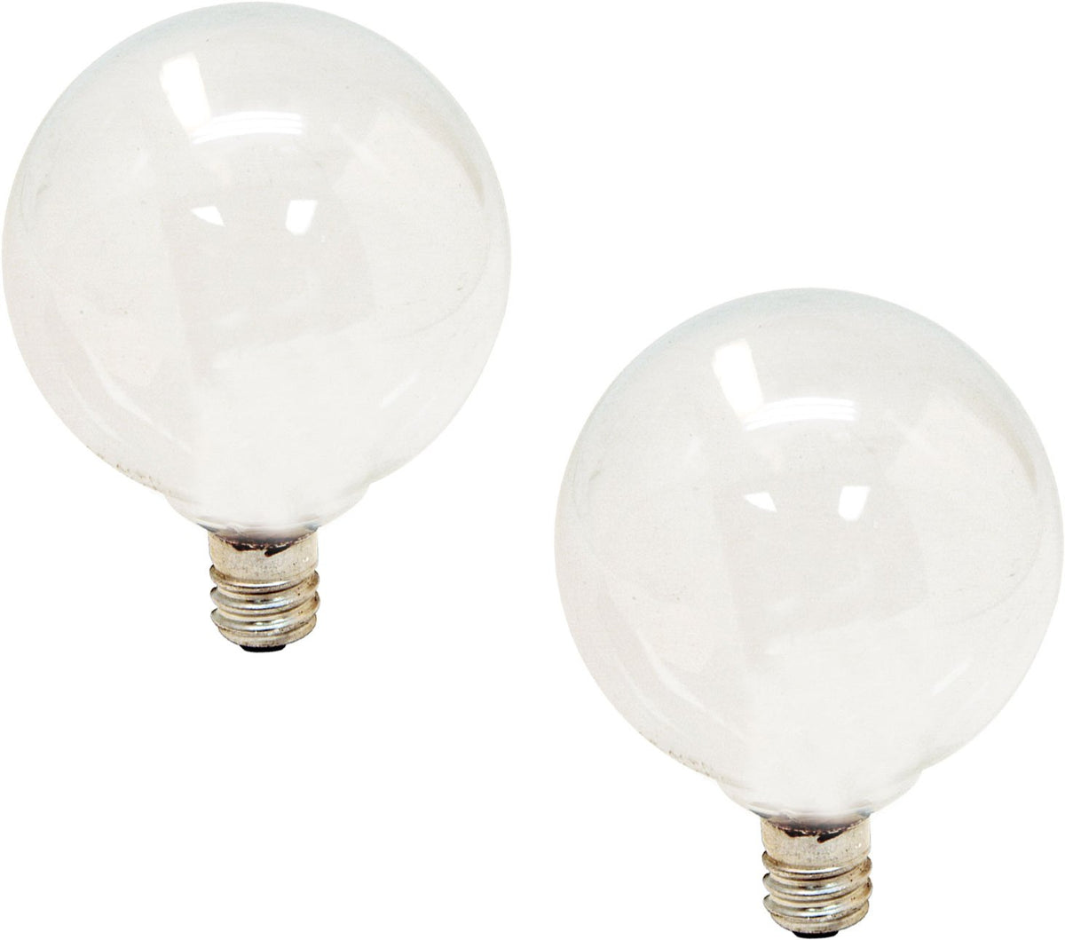 GE G16.5 Incandescent Globe Light Bulbs 40W 2-Pack