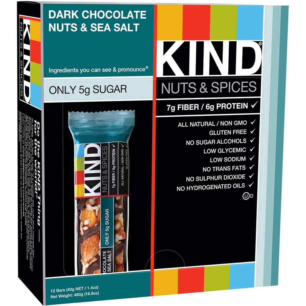 KIND Dark Chocolate & Sea Salt Bar 1.4oz 72ct