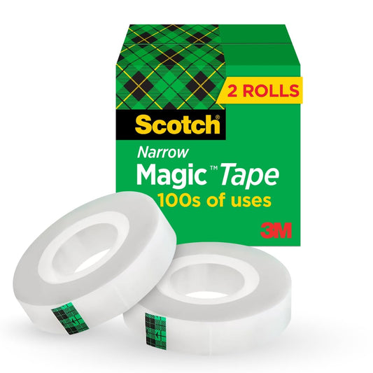 Scotch Products - Scotch - Magic Office Tape, 3/4 x 1296, 1 Core, Clear - Sold As 1 Roll - The original matte finish, invisible tape. - The preferred tape for offices, home offices and schools. - Write on it with pen, pencil or marker. - Ideal for pe