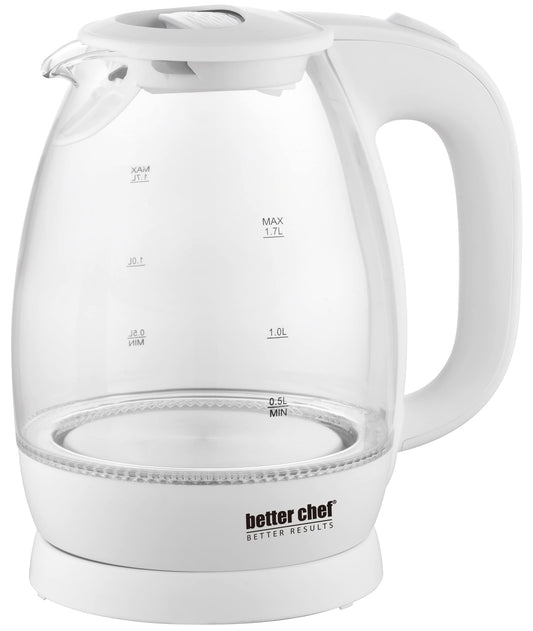 Better Chef Cordless Electric Glass Kettle, 7-Cup