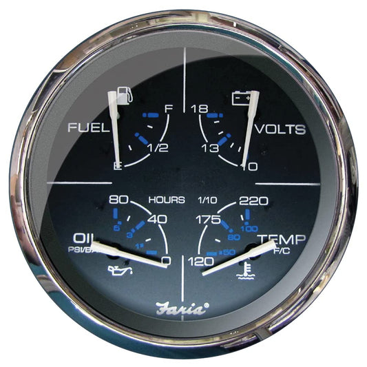 Faria Chesapeake Black 5" Multifunction Gauge GF4005