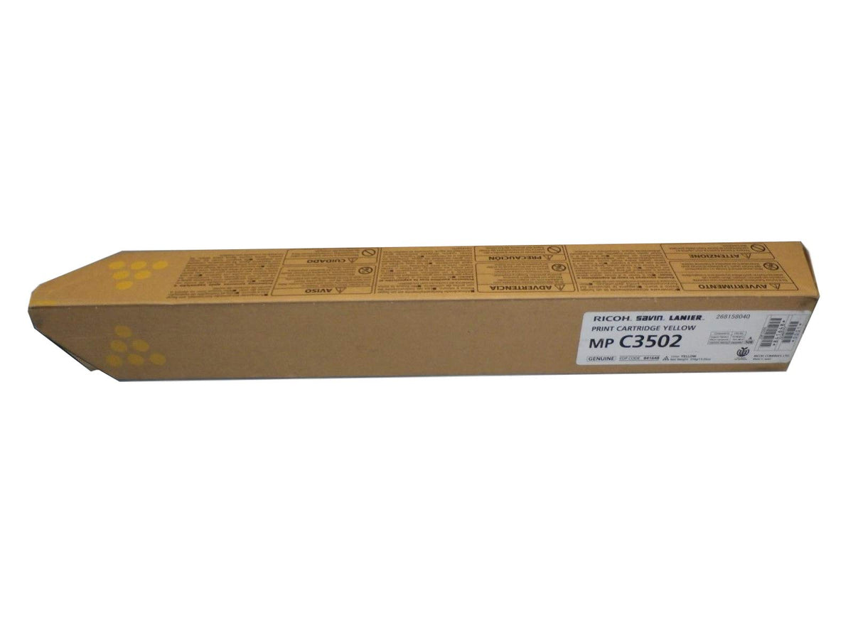 Ricoh Genuine OEM 841736 (841648) Yellow Toner Cartridge (18K YLD) for MP-C3002, MP-C3502 s