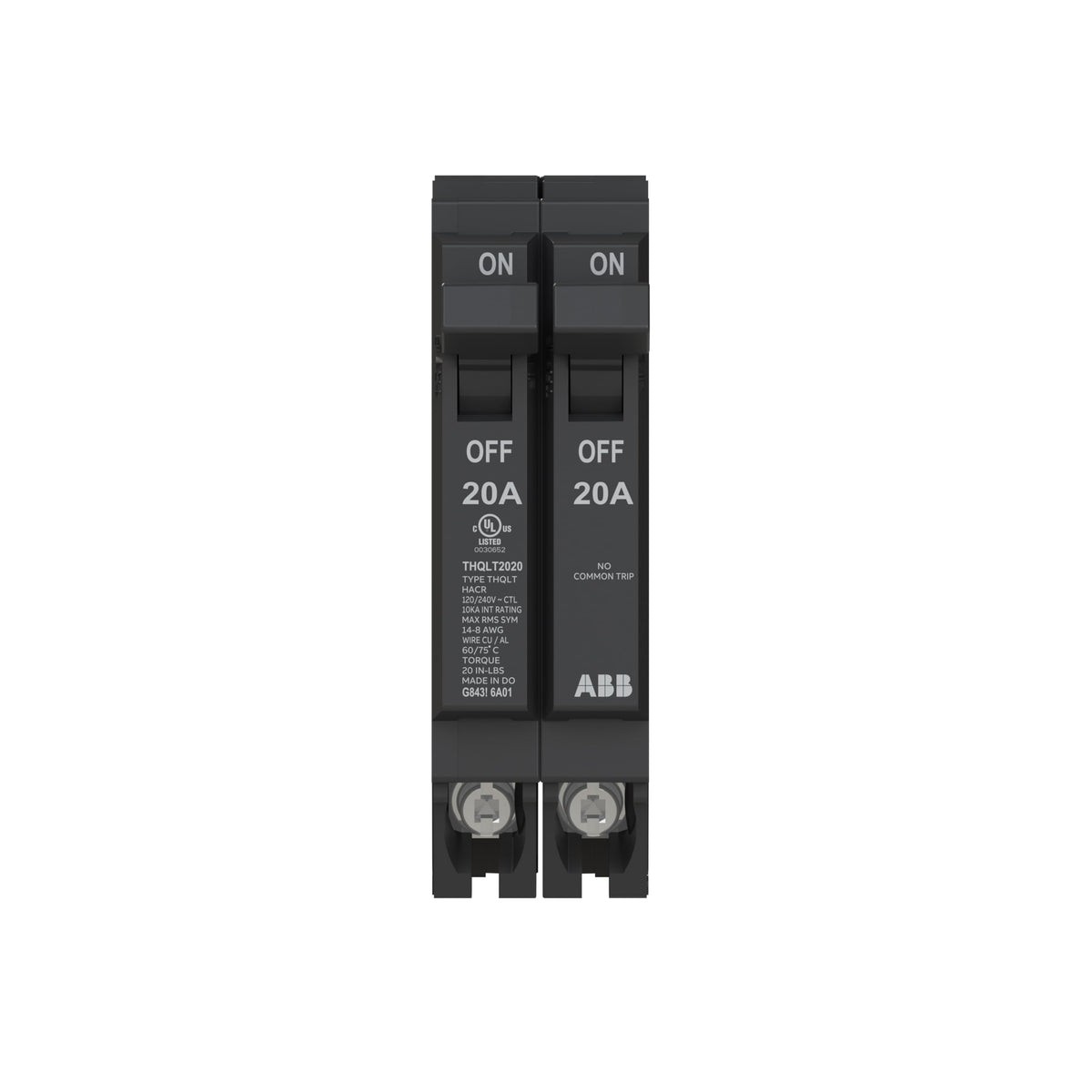 ABB Q-Line THQLT2020 Tandem Circuit Breaker 20A