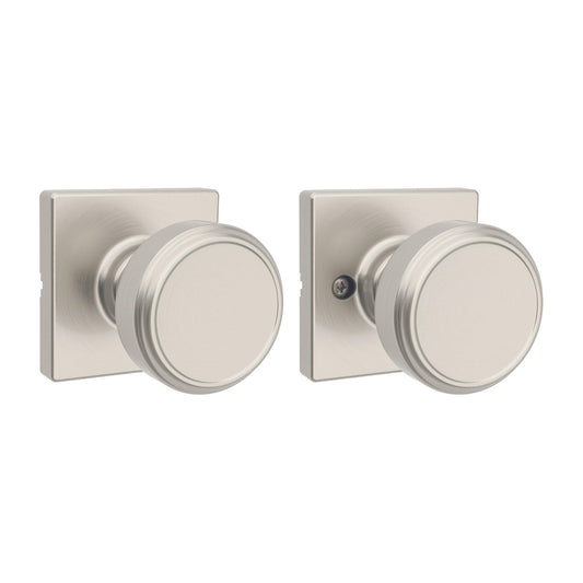 Kwikset Maven Interior Passage Door Knob Satin Nickel