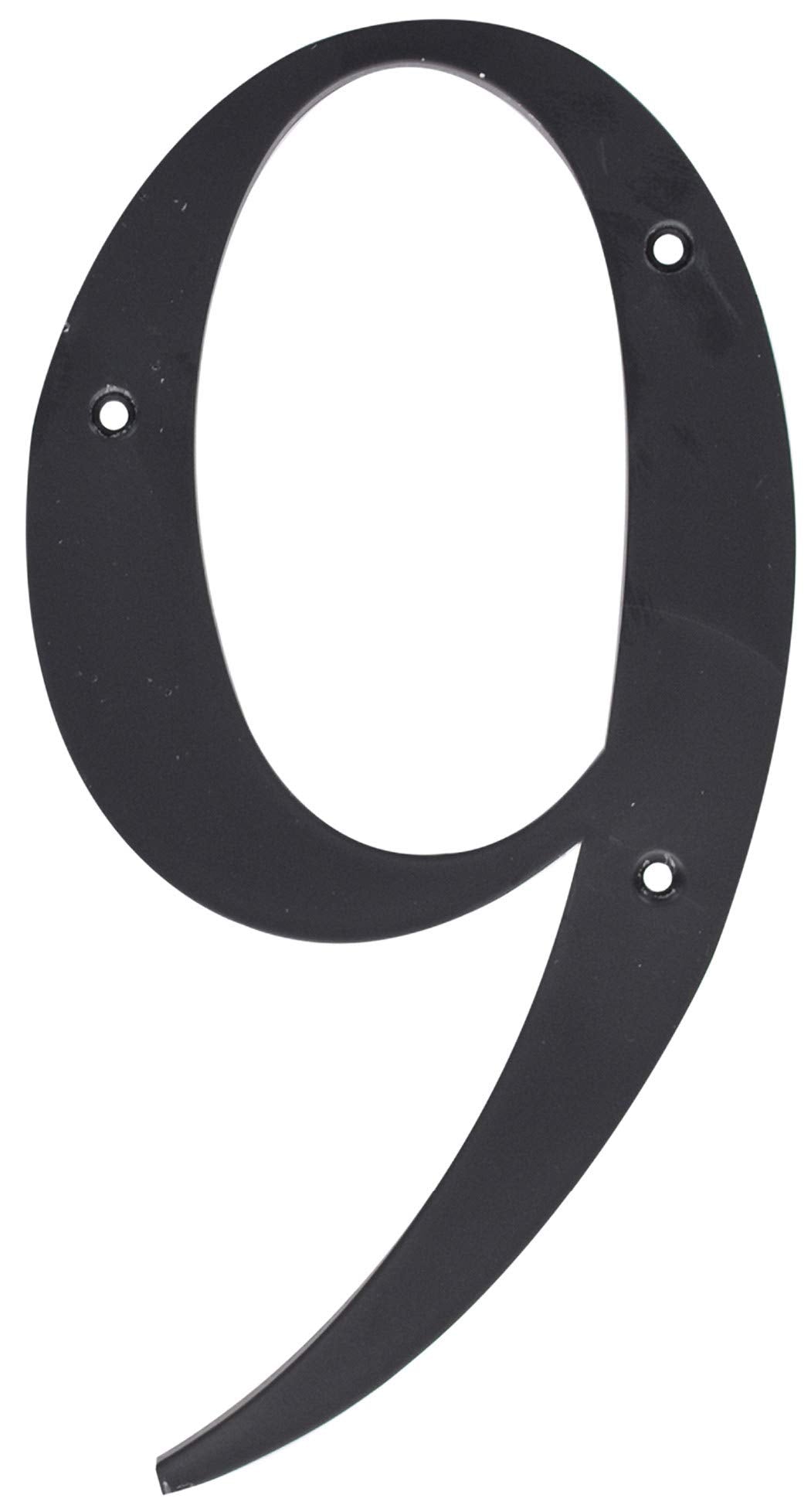 Hillman 847383 Black House Number 9 6-Inch