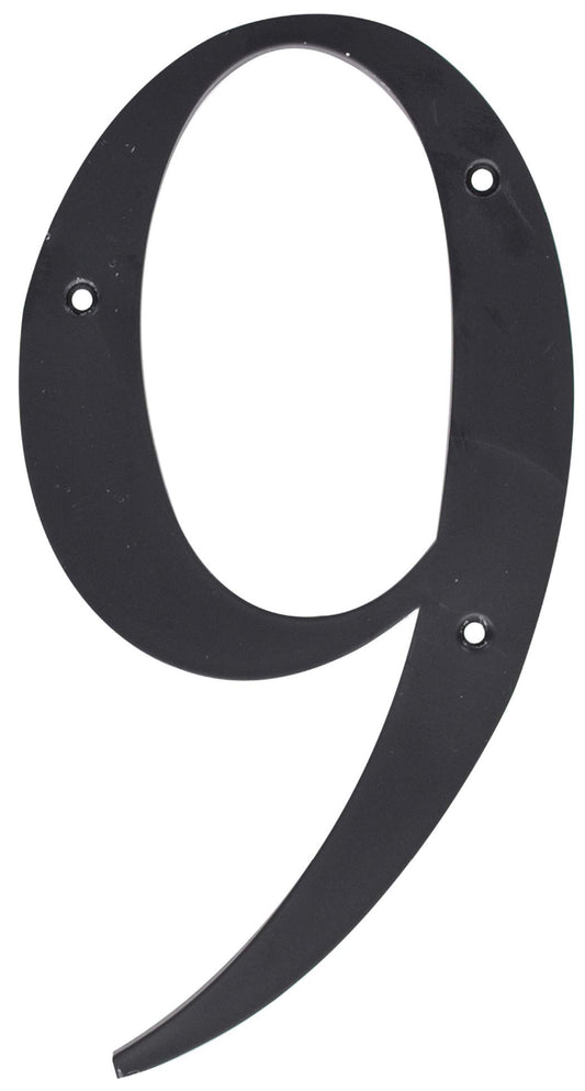 Hillman 847383 Black House Number 9 6-Inch