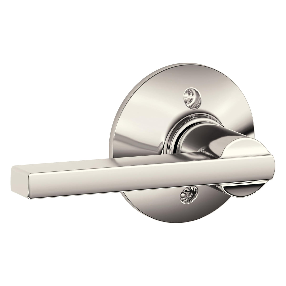 Schlage Latitude Lever Non-Turning Lock F170 LAT 618 Polished Nickel