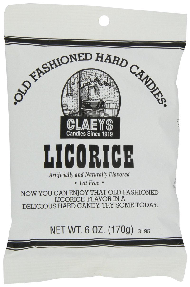 Claeys Old Fashioned Licorice Hard Candy 6 oz