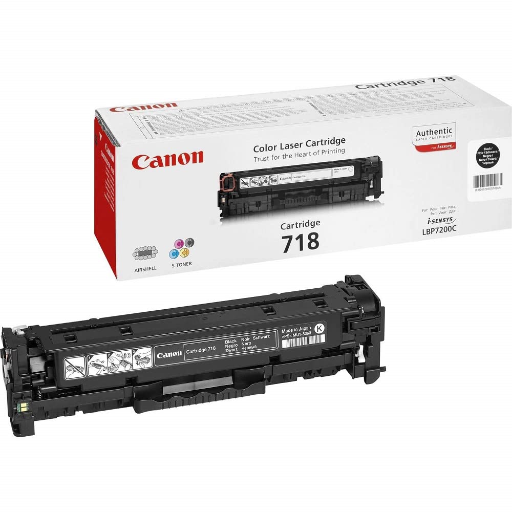 Canon 2662B002AA 718 Black Toner LBP7200