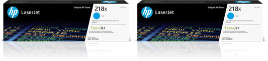 HP 218X Cyan Toner Cartridge W2181X Pack of 2