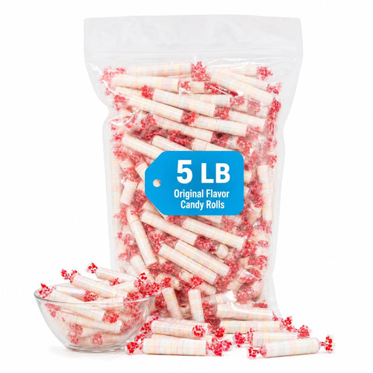 Smart Candy Bulk Rolls Original Flavor - Gluten & Vegan Free - Classic Sweetness From Family Owned Company Since 1949, Peanut Free & Dairy Free - Perfect Halloween Candy - 5 Pound Bag 624149
