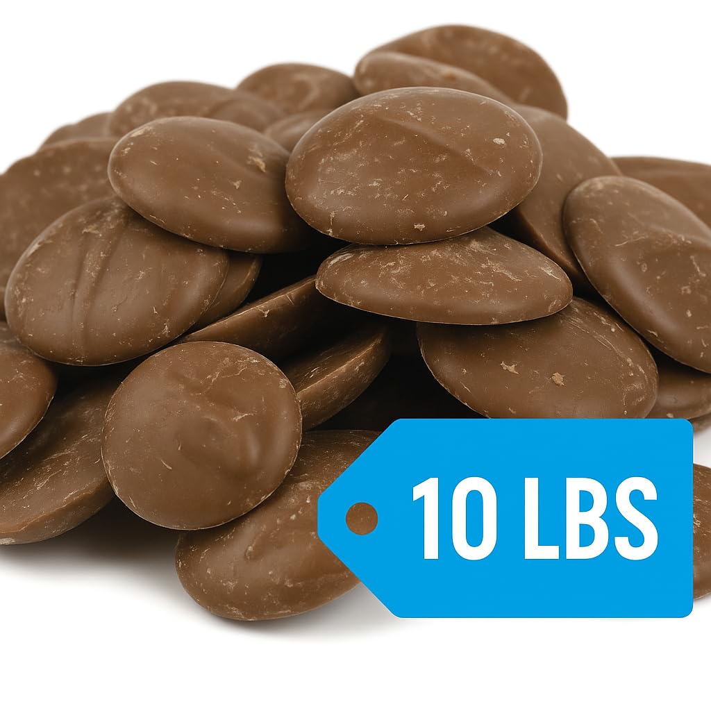 Merckens Coating Wafers Lite Milk Chocolate 10 LB 224045