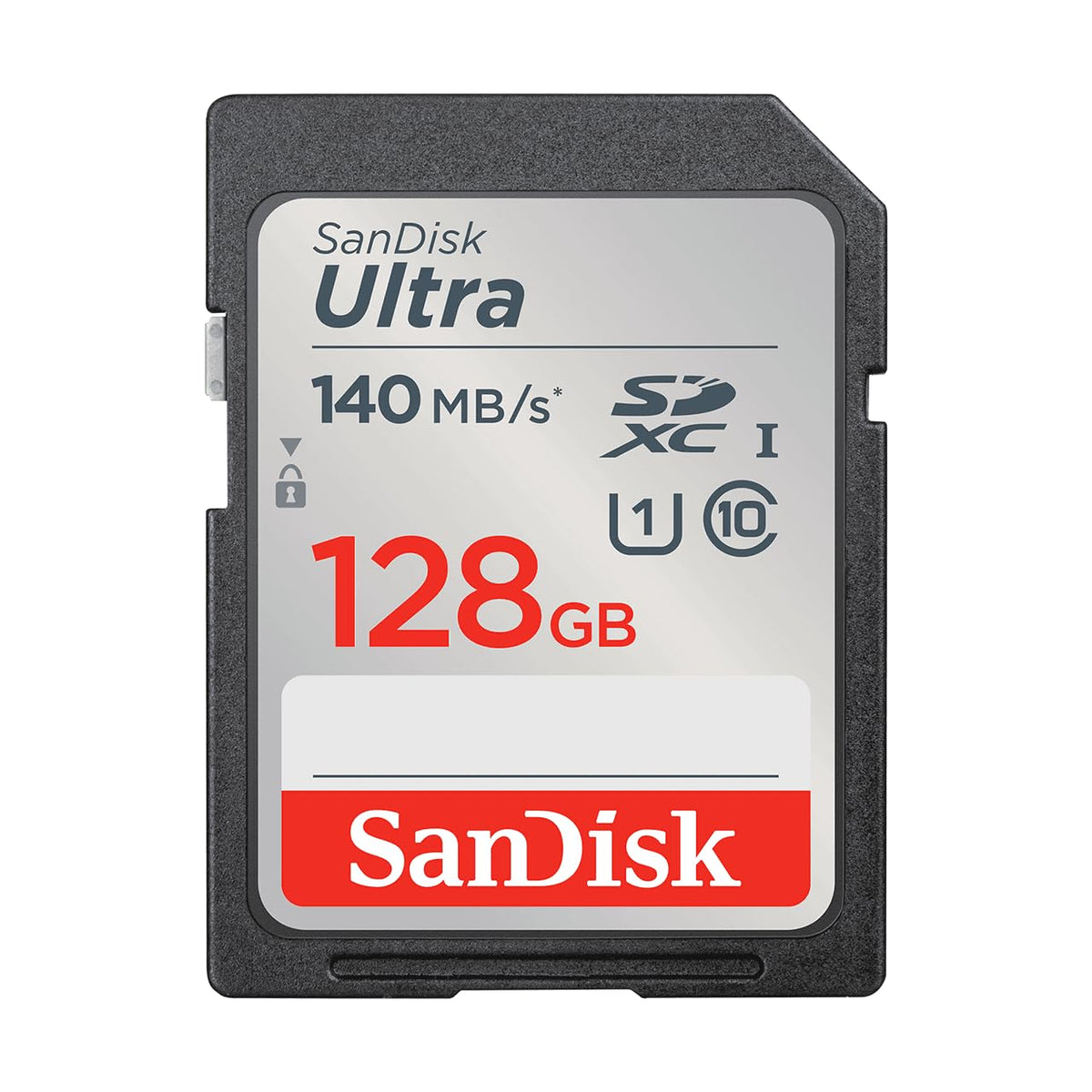 SANDISK 128GB Ultra SDXC UHS-I Memory Card - Up to 140MB/s, C10, U1, Full HD, SD Card - SDSDUNB-128G-GN6IN