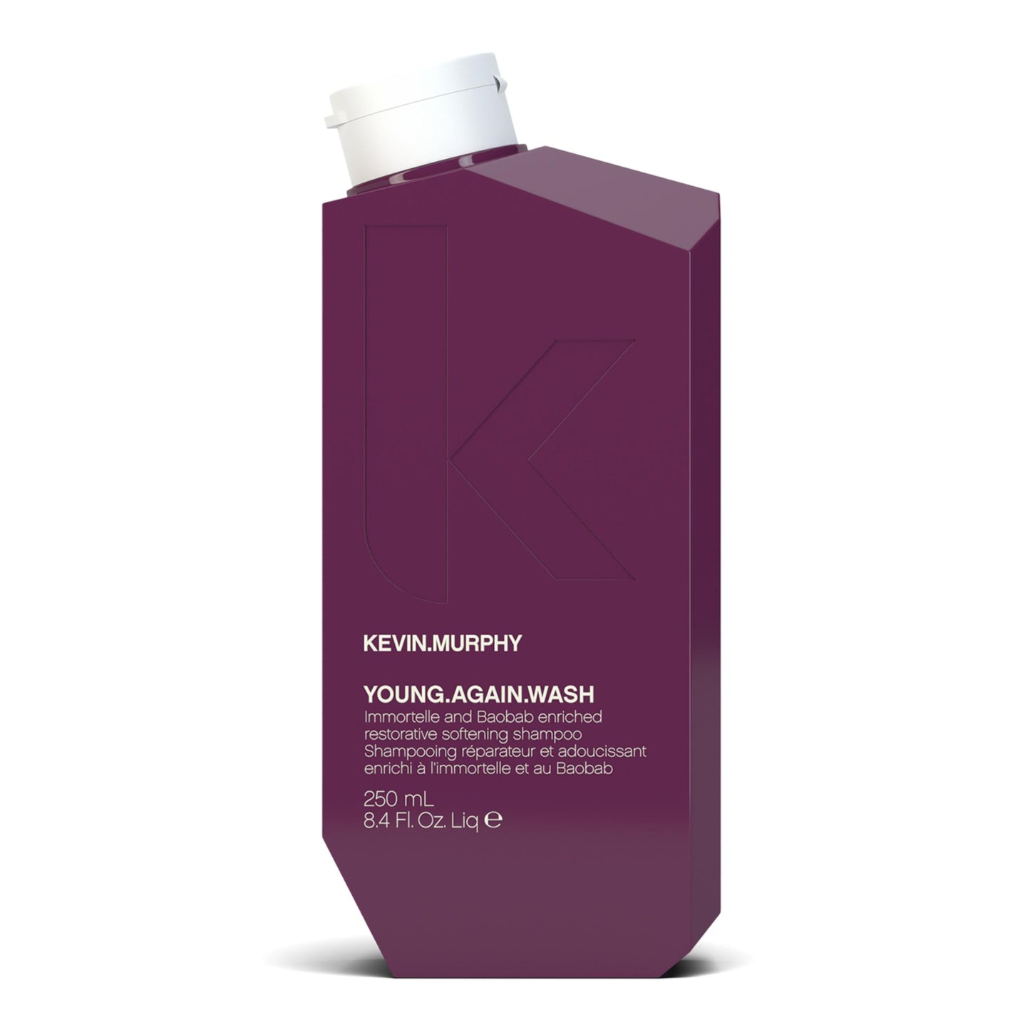 KEVIN.MURPHY YOUNG.AGAIN.WASH - Moisturising Shampoo - For Dry, Damaged & Brittle Hair - Hair Repair & Hydration - Amino Acids & Lotus Flower Extract - Sulphate & Paraben Free - 1 L / 33.8 fl oz