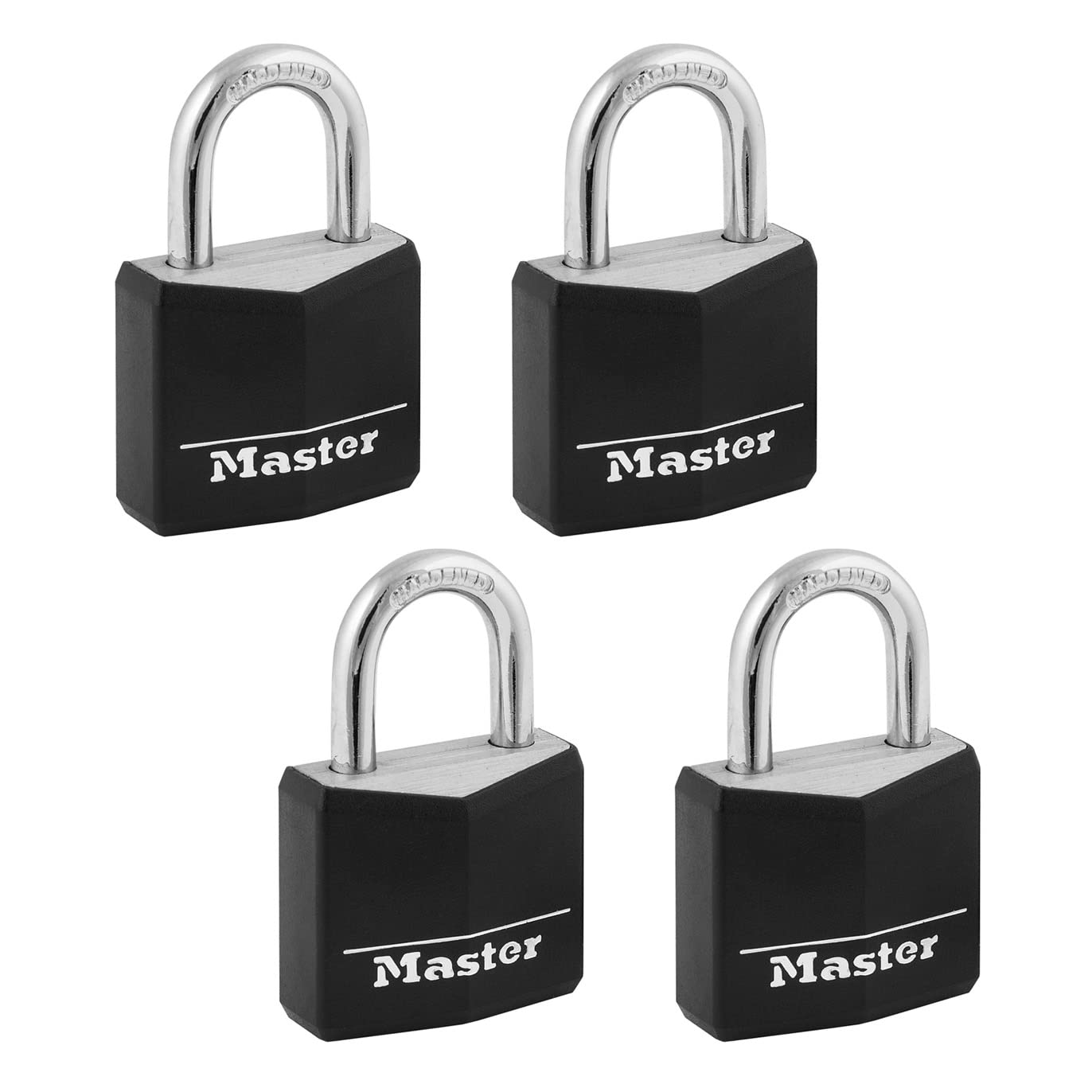 Master Lock 131Q Vinyl-Coated Padlock 4-Pack