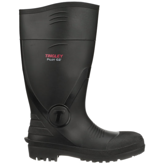 Tingley Pilot Knee Rubber Workboot Black 10W/8M